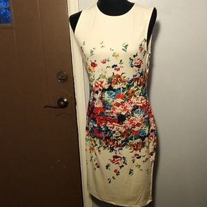 SHEIN sleeveless floral midi dress